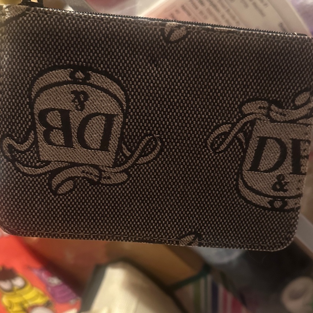Dooney & Bourke Black and Gray Wallet